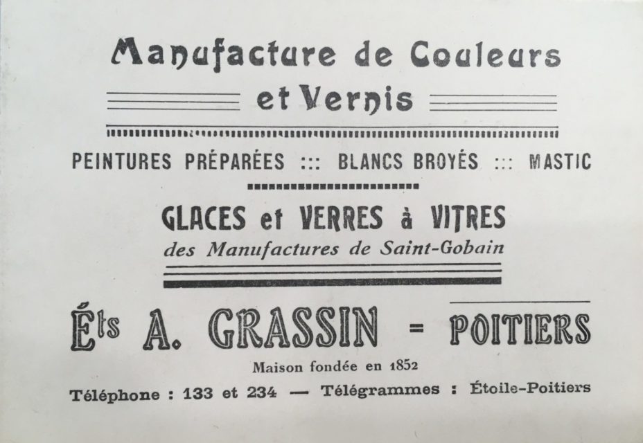 Création des Ets. A. Grassin